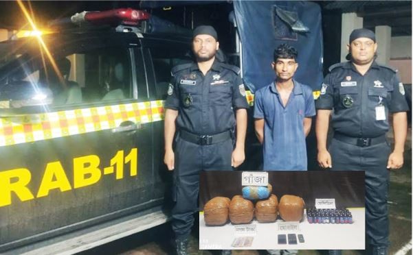 কুমিল্লায় ১৮ কেজি গাঁজা ও ৫০ বোতল ফেন্সিডিলসহ গ্রেফতার ১
