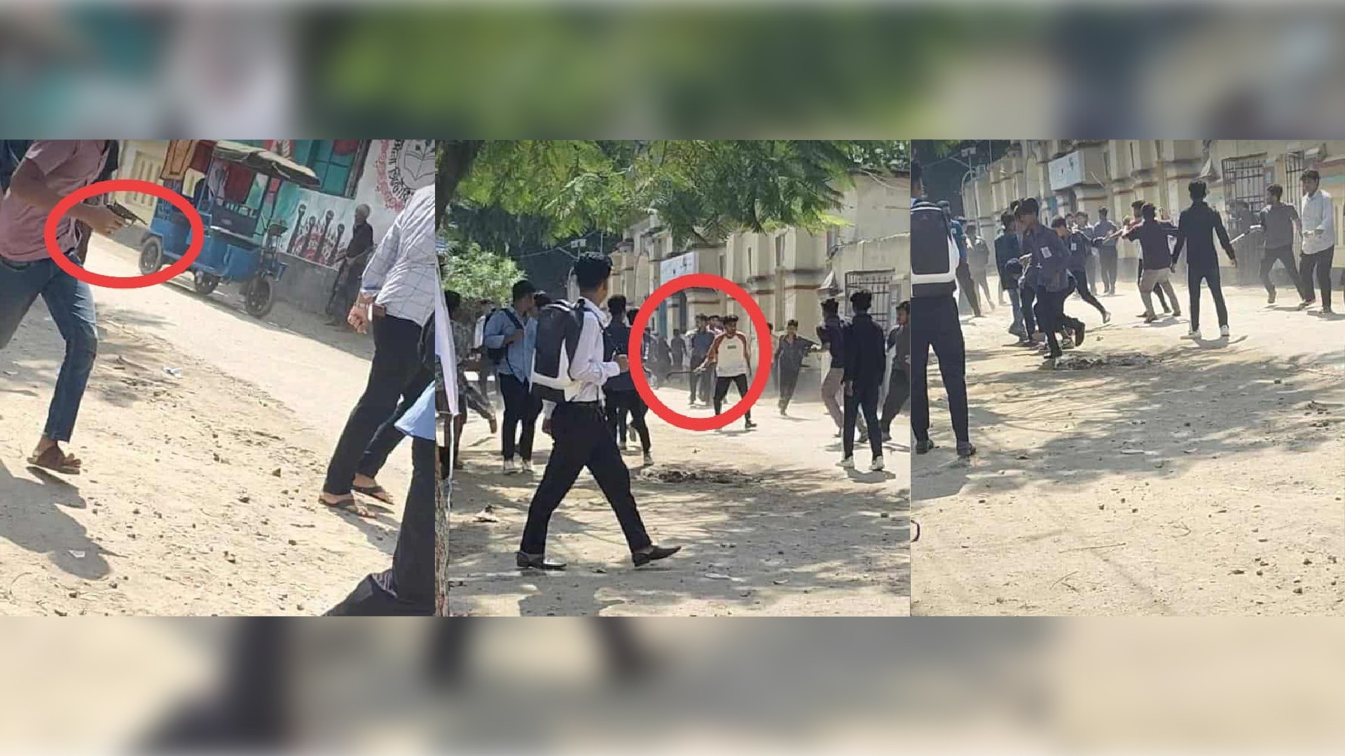 কুমিল্লা ভিক্টোরিয়া কলেজে দু'পক্ষের সংঘর্ষ, আগ্নেযাস্ত্র প্রদর্শন