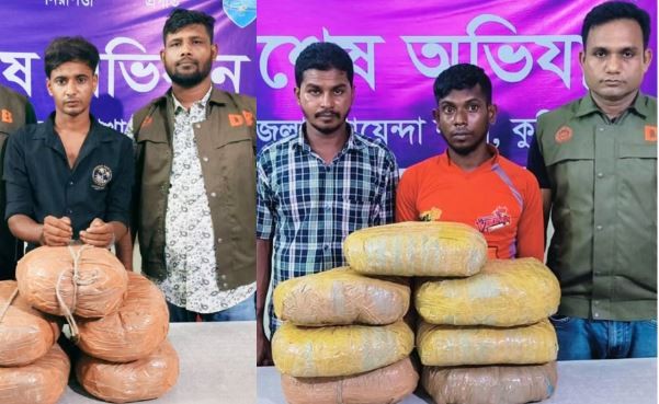 কুমিল্লায় গাঁজাসহ ৩ মাদক ব্যবসায়ীকে গ্রেফতার